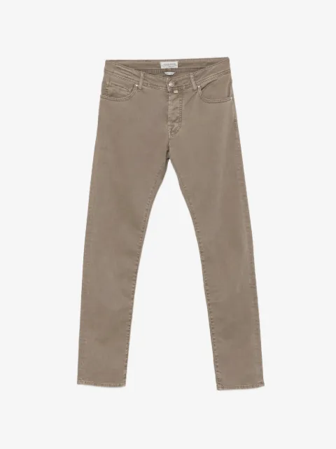 Jacob Cohën Nick logo-patch five-pocket trousers