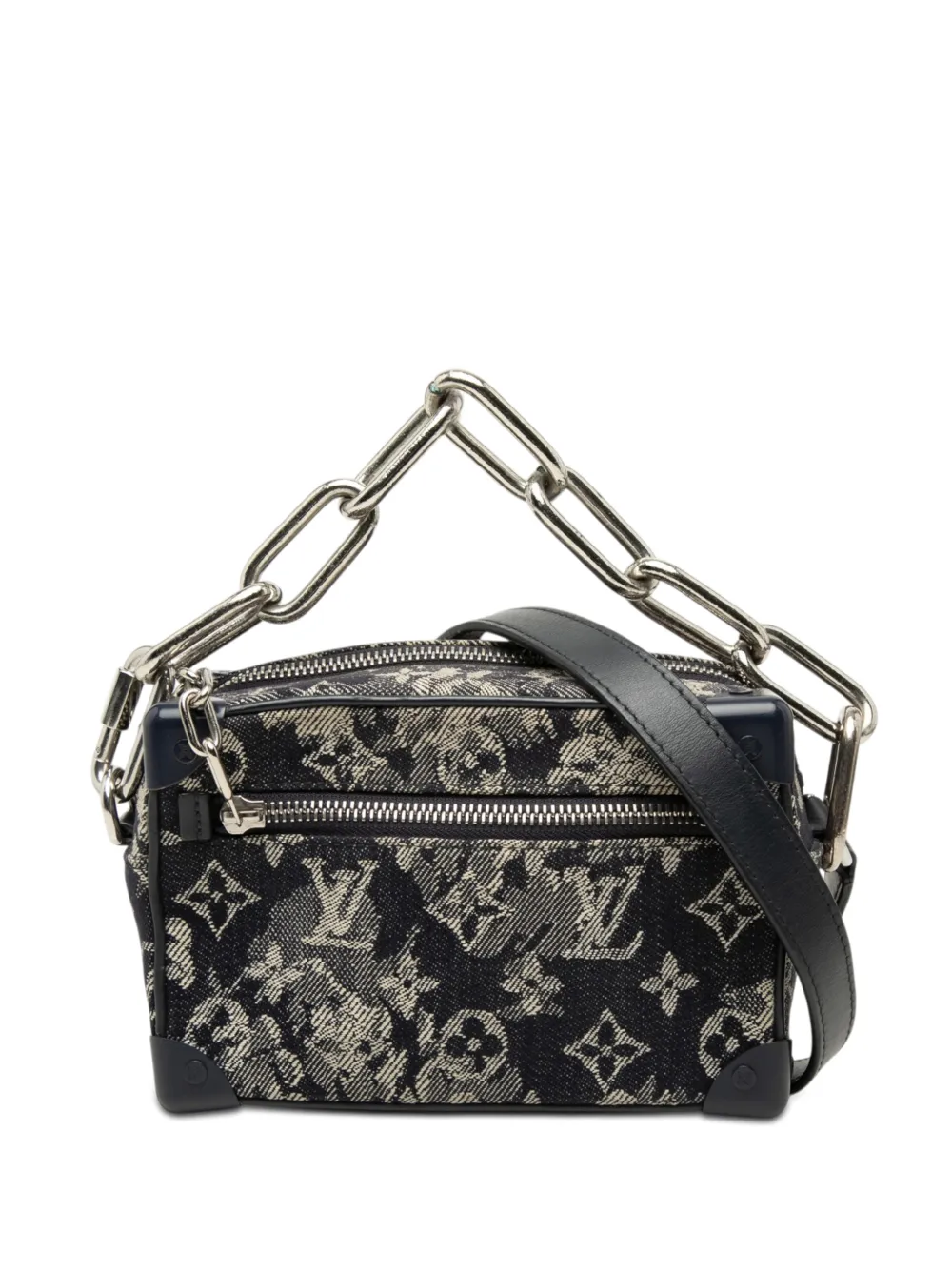 Louis Vuitton Pre-Owned Borsa a tracolla Tapestry Soft Trunk con monogramma 2020 - Blu