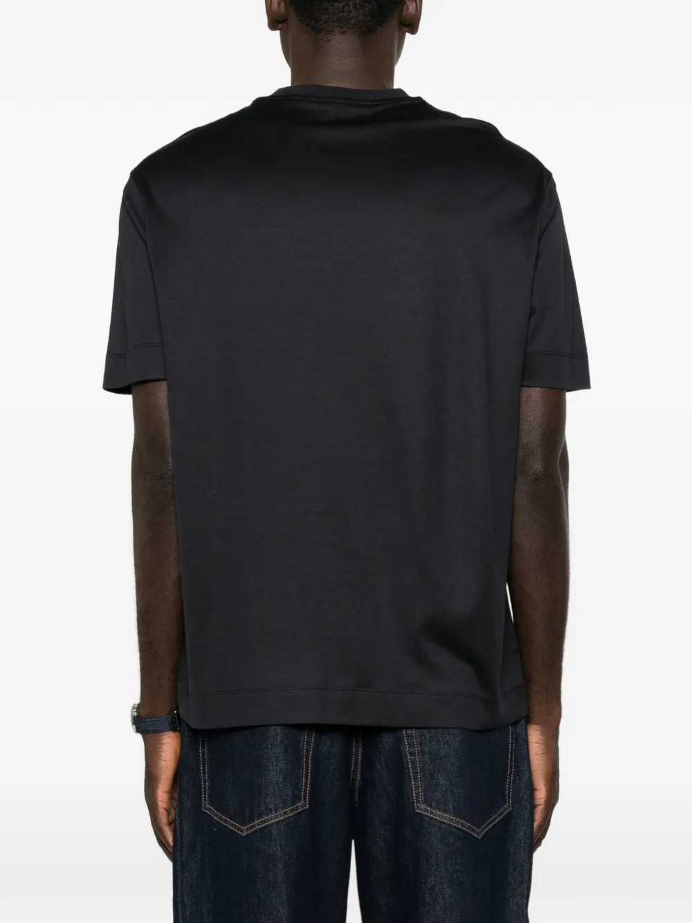 Emporio Armani T-shirt met logoprint Zwart