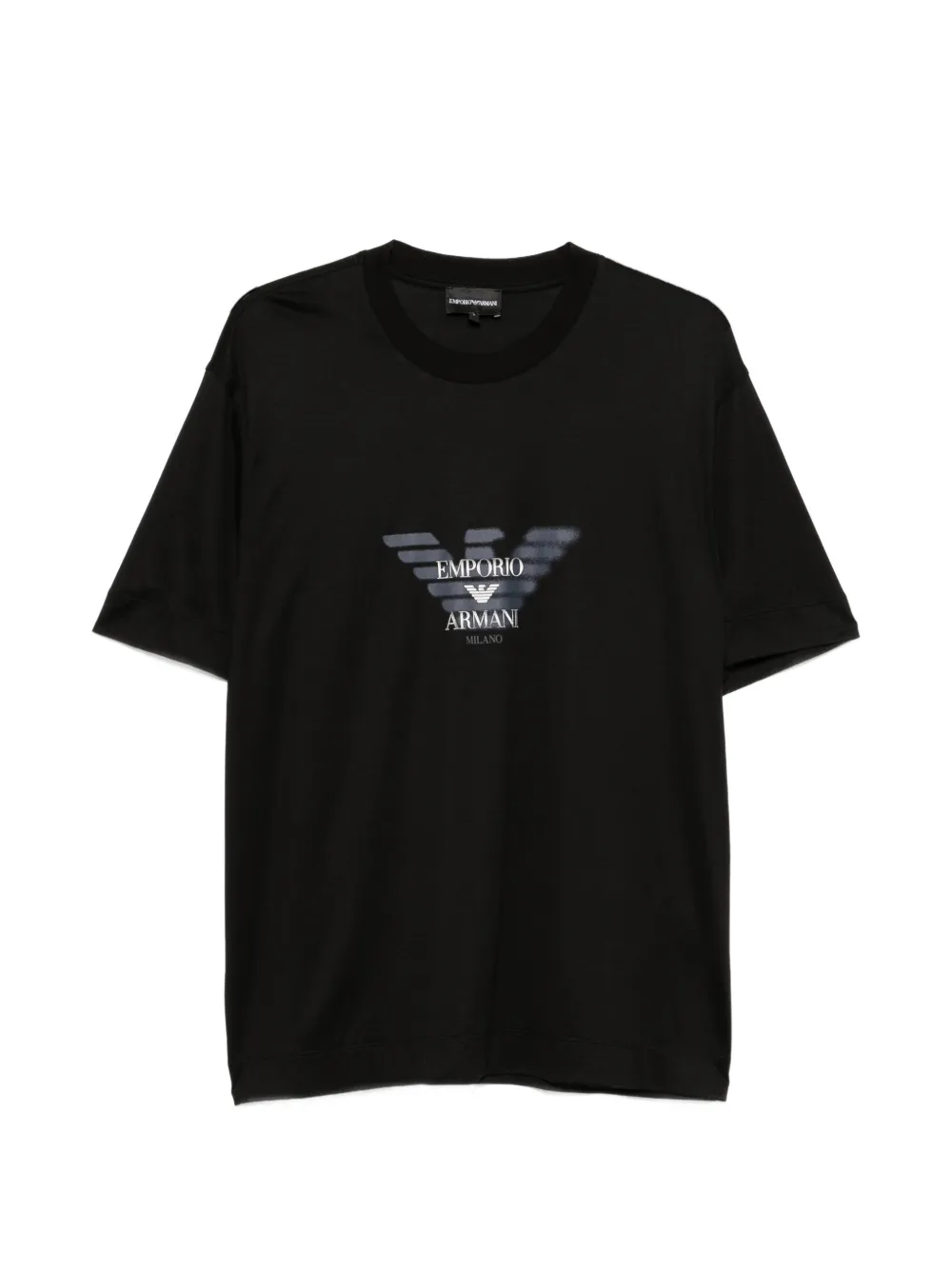 Emporio Armani logo-print crew-neck T-shirt - Nero