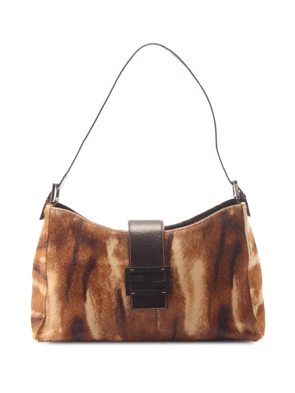 Fendi Pre-Owned 2000-2010 Pony Hair Schultertasche - Braun