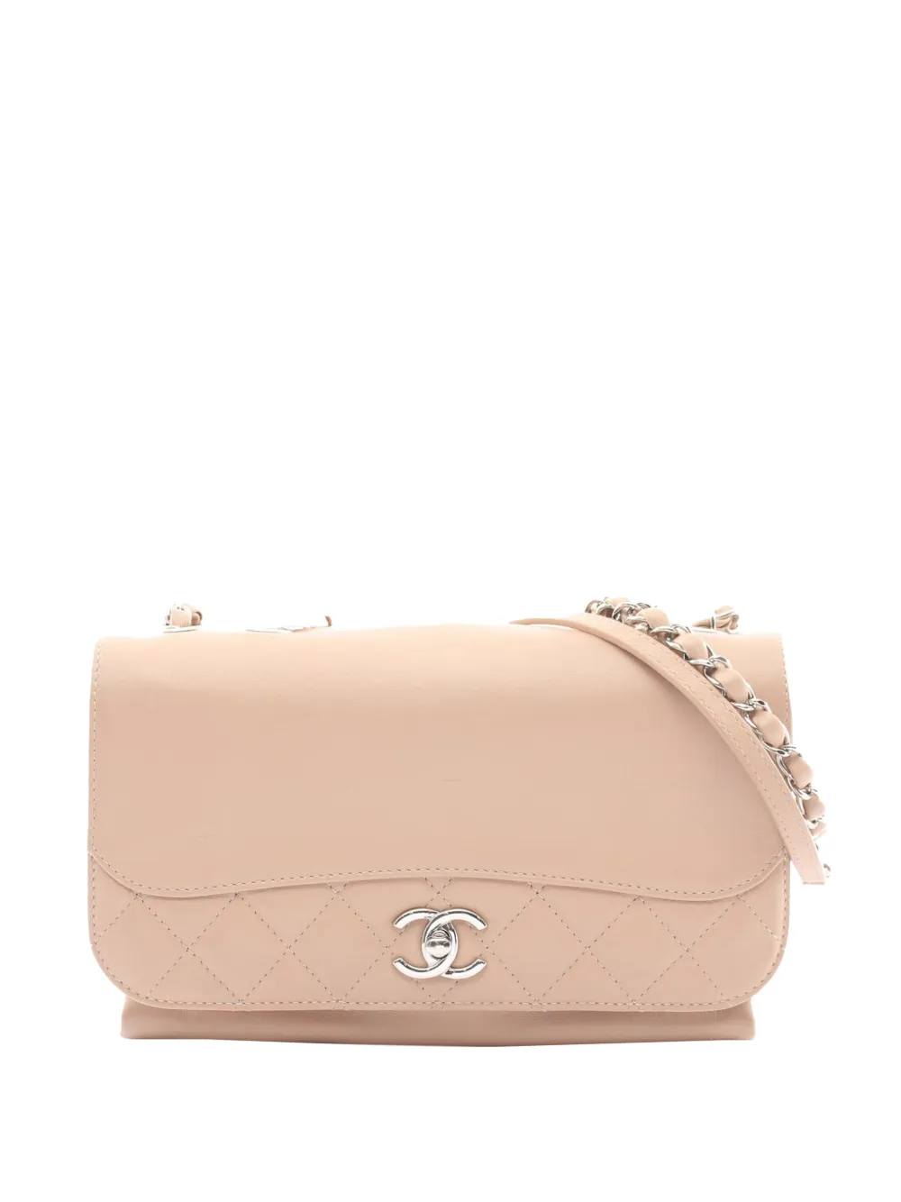 CHANEL Pre-Owned 2016-2017 Small Calfskin Tramezzo Flap crossbody bag - Pink