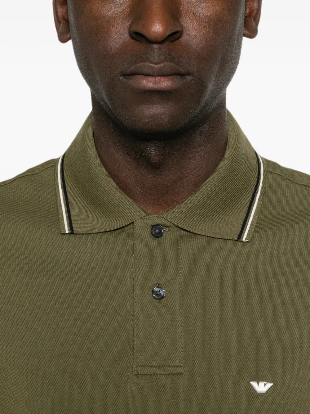 Emporio Armani Poloshirt met geborduurd logo Groen