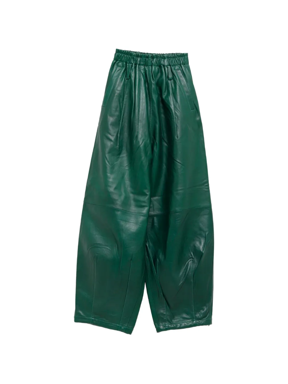 The Frankie Shop wide-leg leather trousers