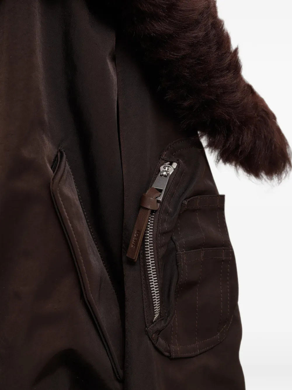 LOEWE Bomberjack van technisch materiaal Bruin