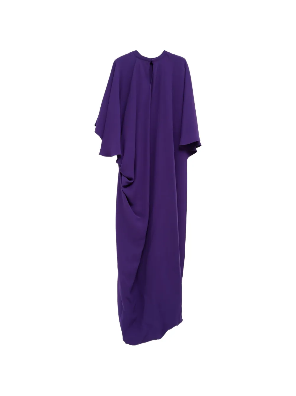 Balenciaga short sleeves draped dress in purple Paars