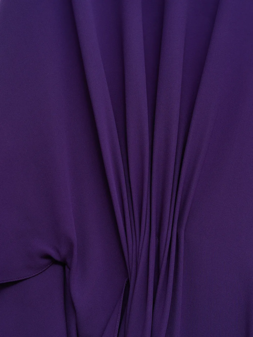 Balenciaga short sleeves draped dress in purple Paars