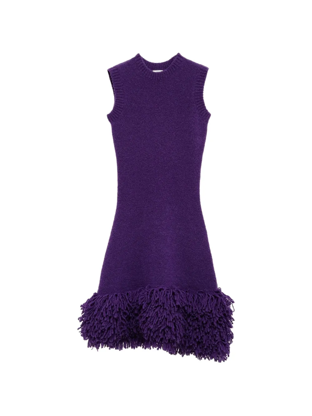 LOEWE fringe-trim sleeveless dress