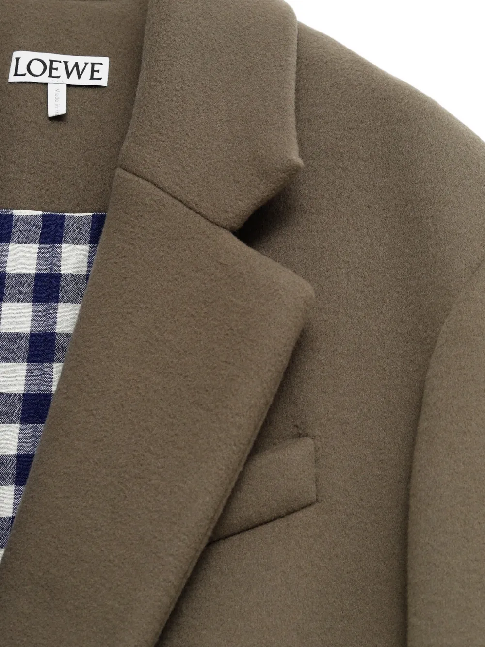 LOEWE notched-lapels coat Bruin