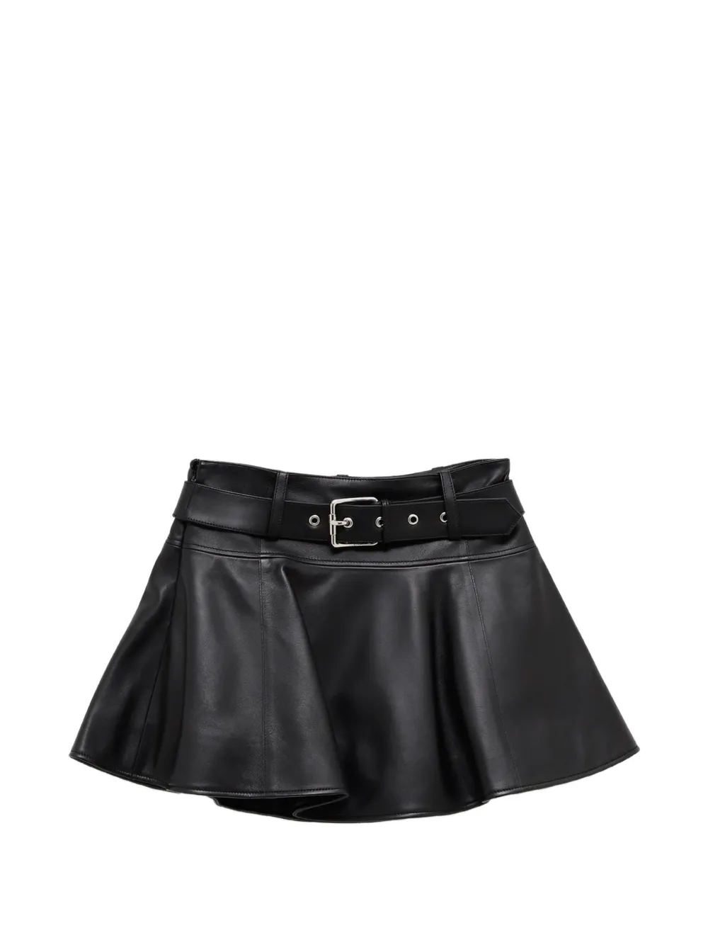 LOEWE belted flared mini skirt