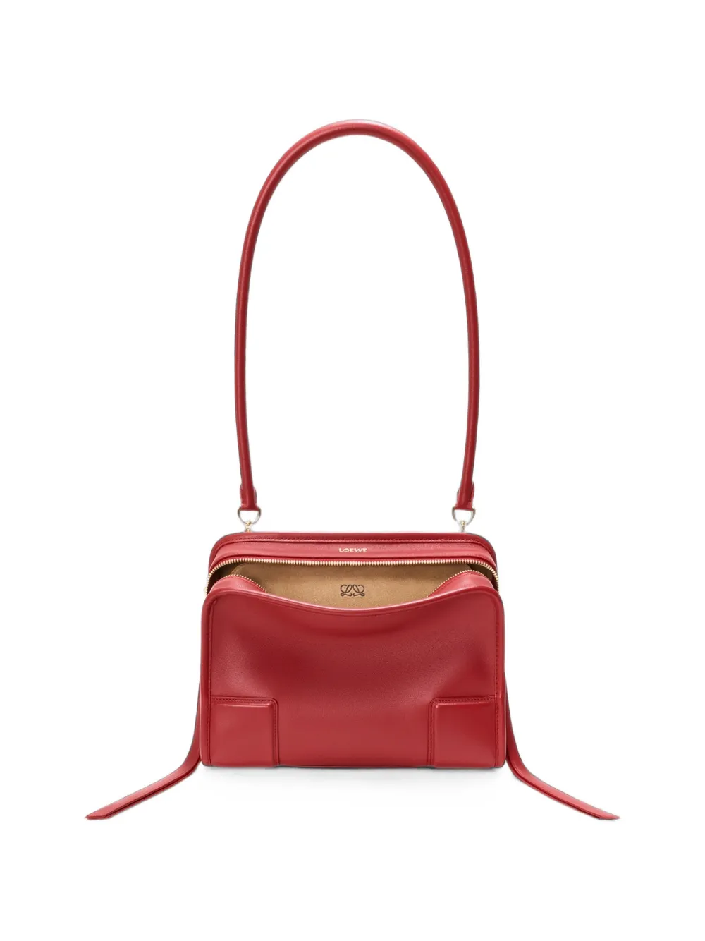 LOEWE Kleine Amazona 180 leren shopper Rood