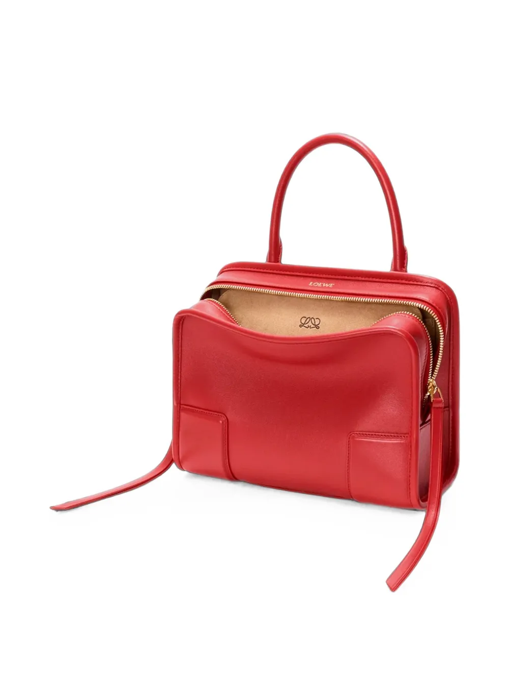 LOEWE Kleine Amazona 180 leren shopper Rood