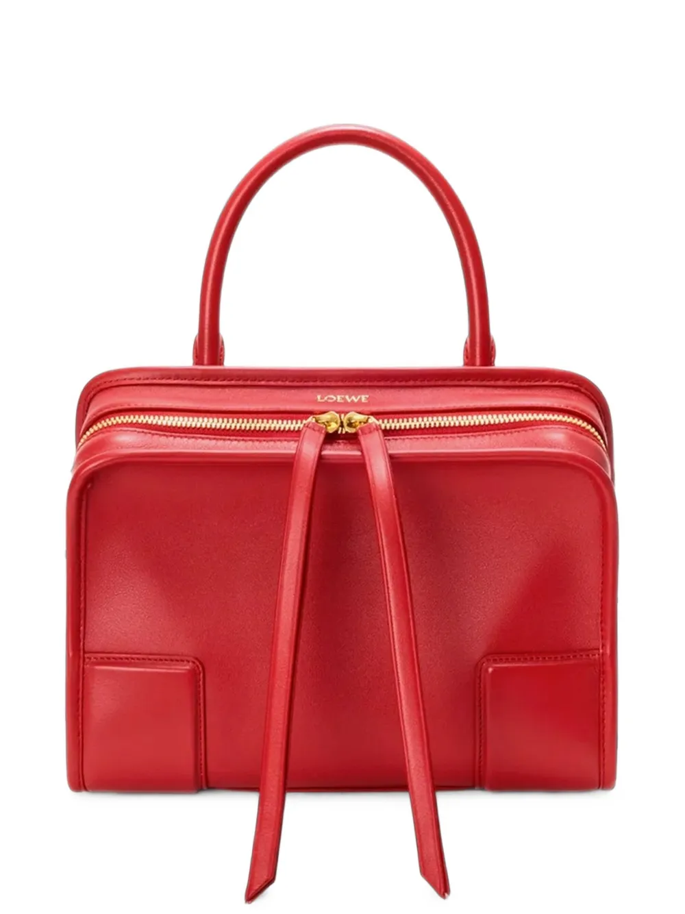 Loewe Small Amazona 180 Leather Tote Bag In Red