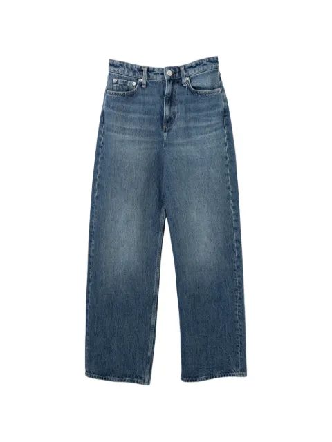 rag & bone wide-leg whiskered jeans