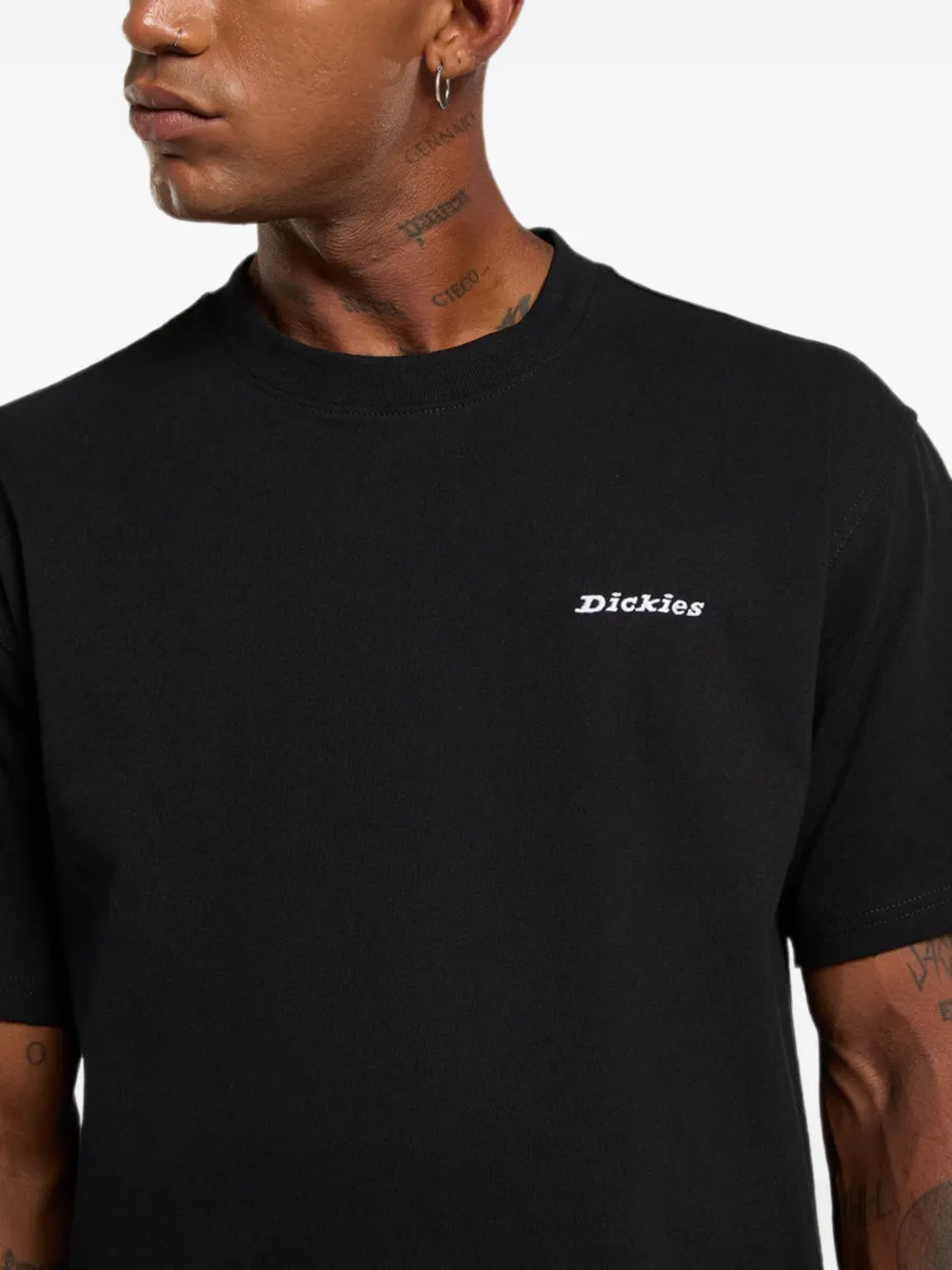 DICKIES Loretto T-shirt met geborduurd logo Zwart