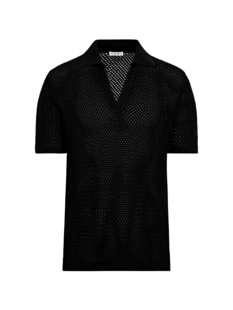 A Paper Kid knitted open-knit shirt