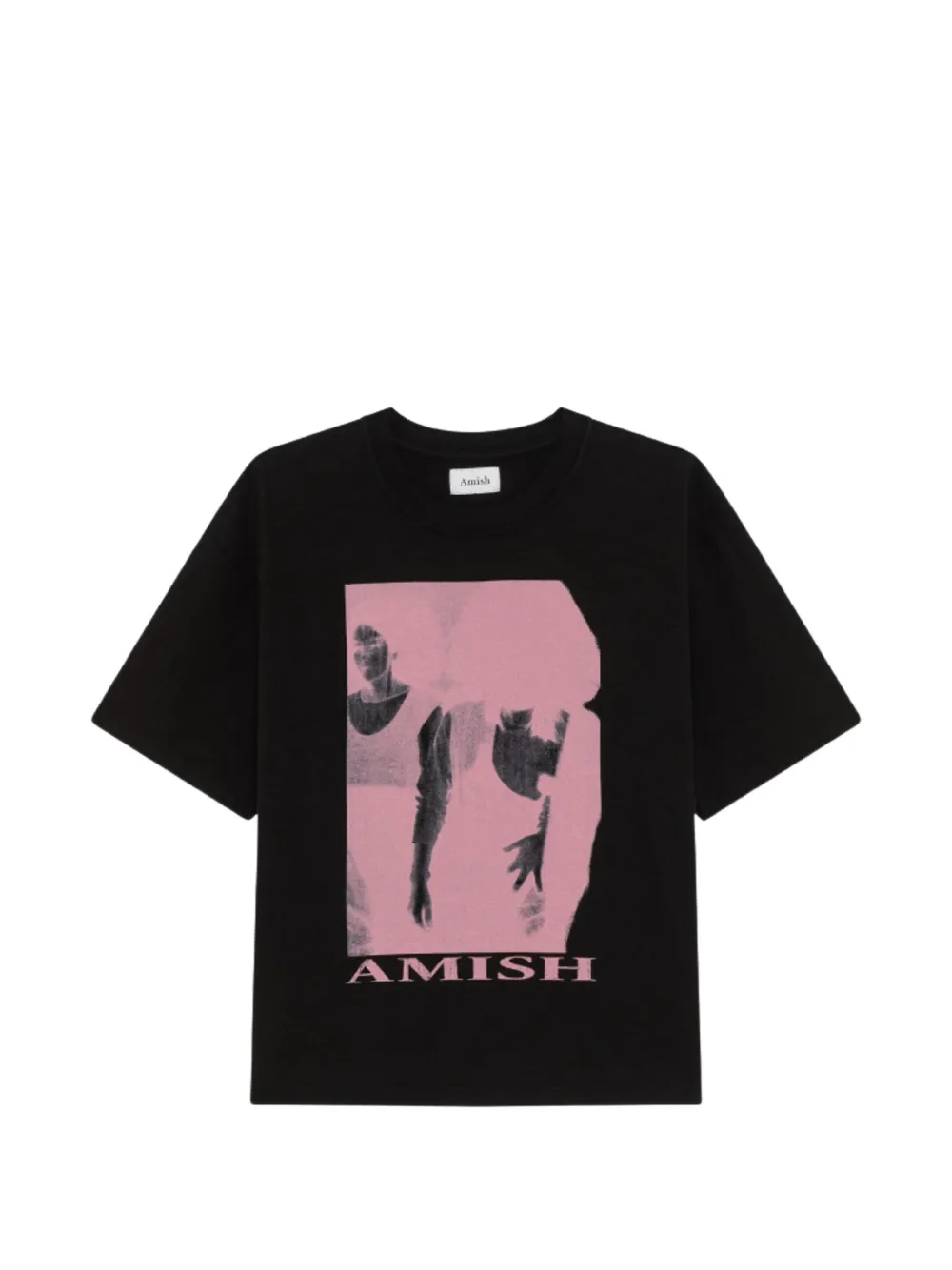 AMISH graphic-print loose-fit T-shirt | Black | Image 1