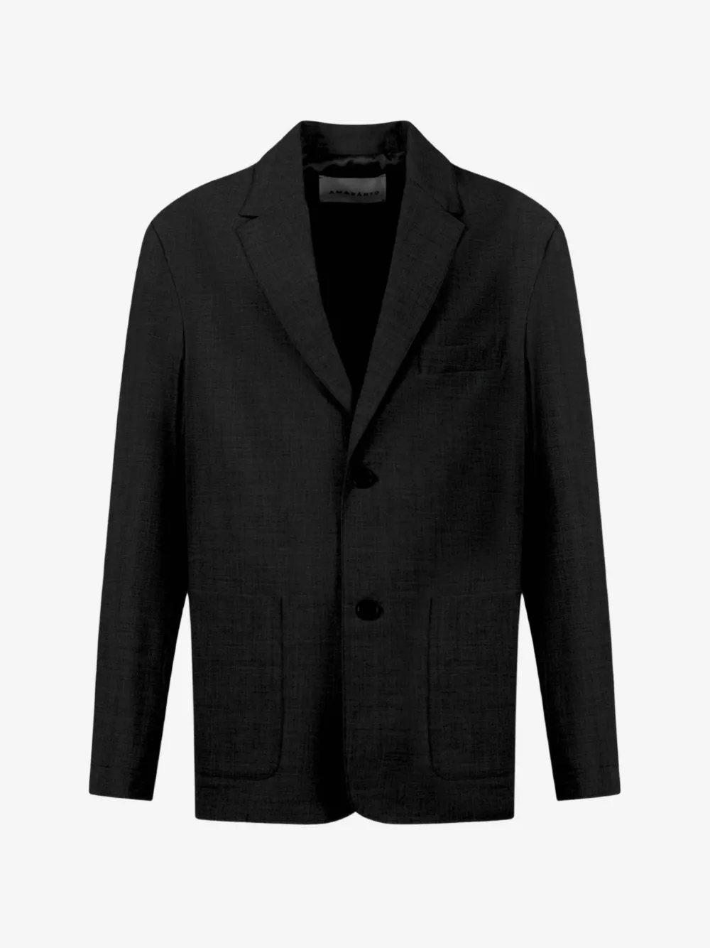 AMARANTO  single-breasted notched-lapels blazer | Black | Image 1