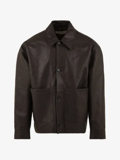 AMARANTO  long-sleeve leather jacket