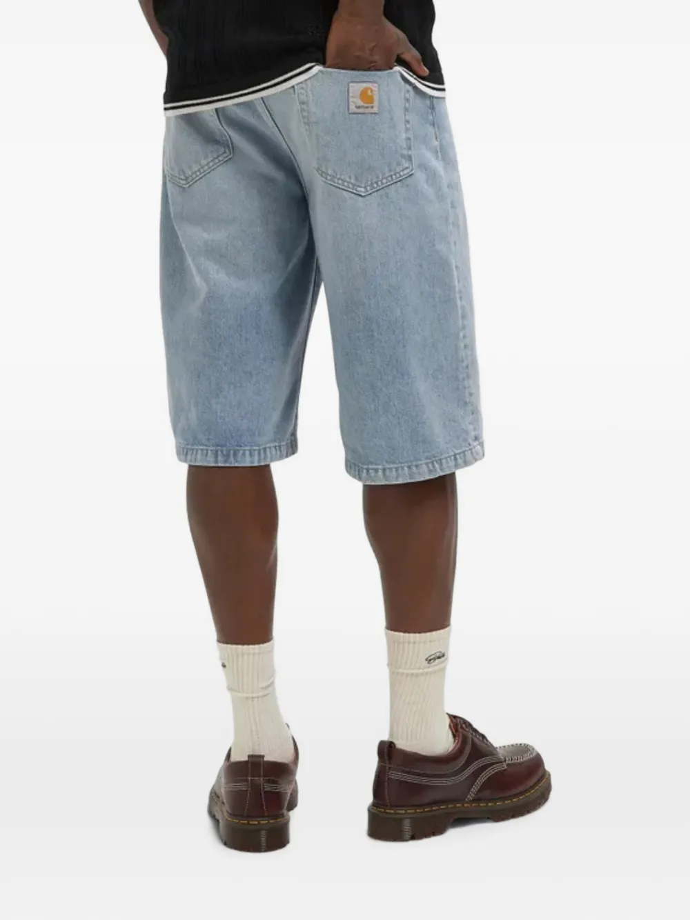 Carhartt WIP Langdon shorts met logo-patch Blauw