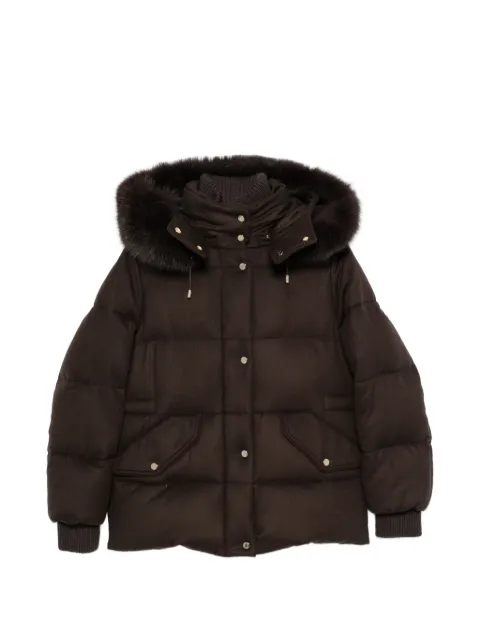 Moorer Attica fur-trim hooded jacket