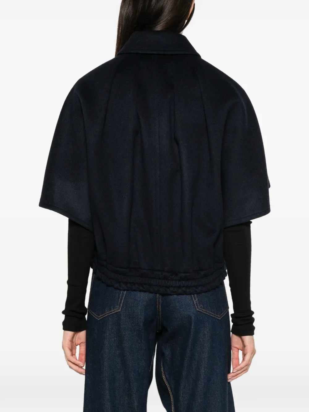Max Mara Cape met korte mouwen Blauw