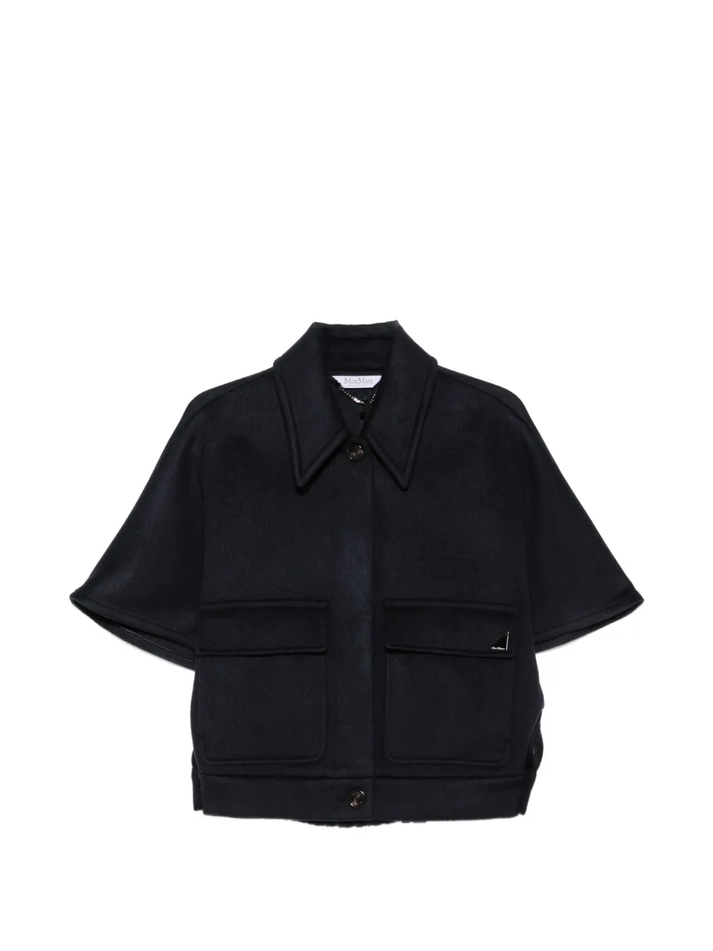 Max Mara Kurzärmeliges Cape - Blau
