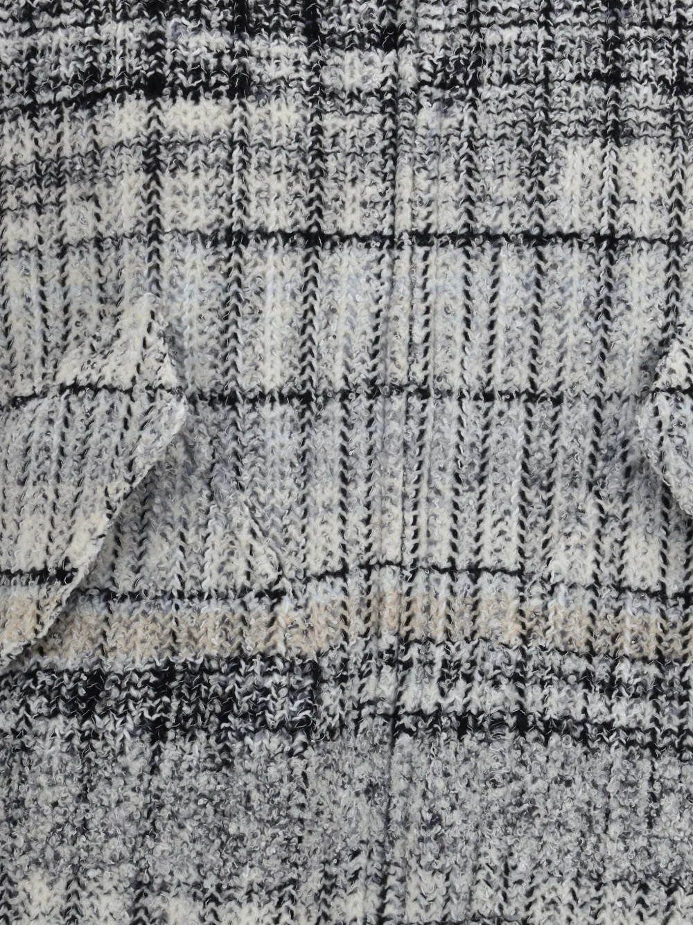 Missoni Oversized Wool-blend Check Bomber Jacket in White, view 3
