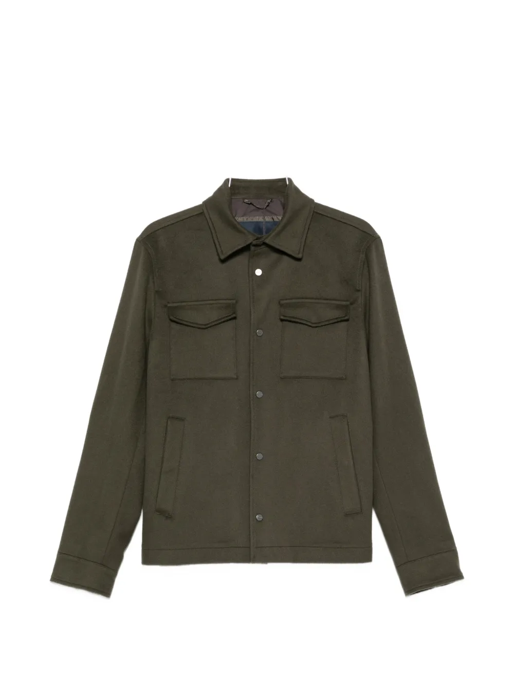 Herno button-up chest-pocket jacket | vert | Image 1