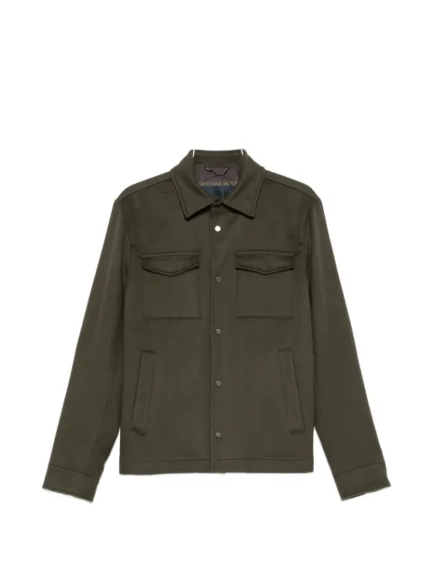 Herno button-up chest-pocket jacket