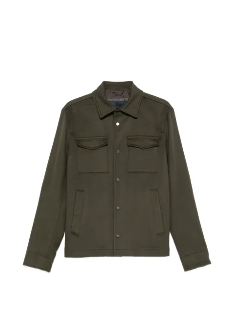 Herno button-up chest-pocket jacket