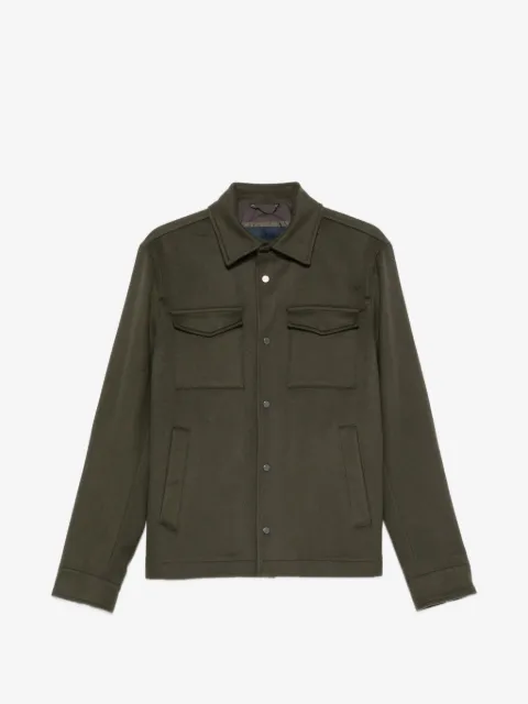 Herno button-up chest-pocket jacket