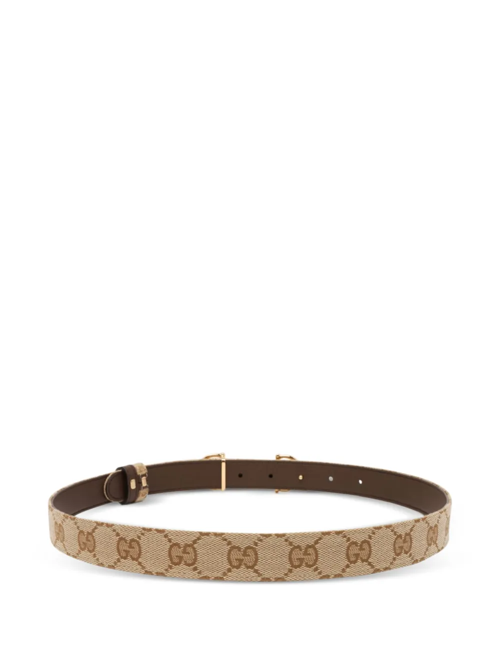 Gucci Omkeerbare riem met Horsebit-gesp Beige