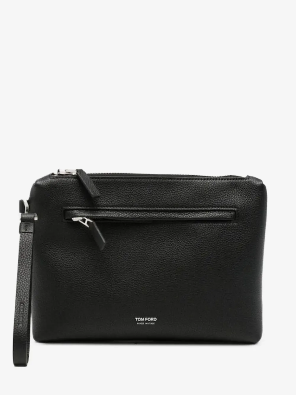 TOM FORD 그레인 레더 클러치 | 블랙 | Image 1