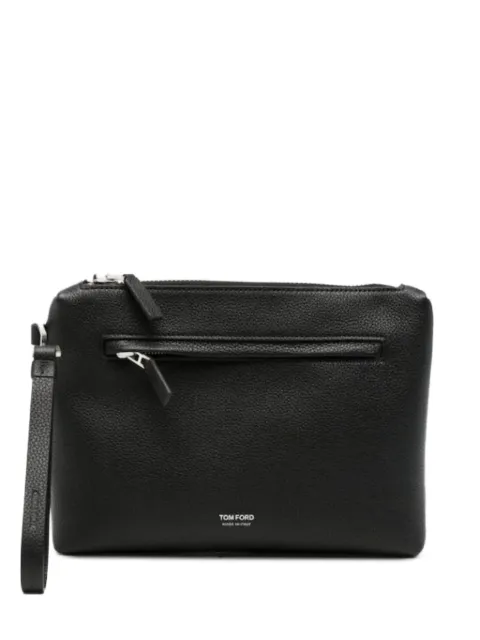 TOM FORD pochette en cuir grainé