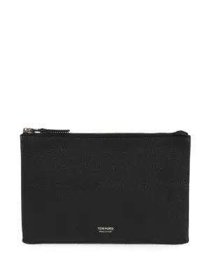 Prada サフィアーノレザー クラッチバッグ | ブラック | FARFETCH JP