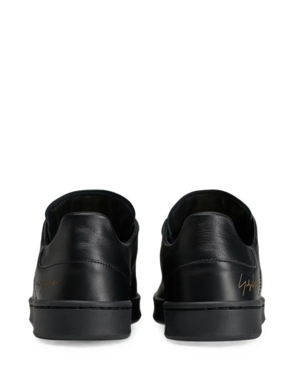 Y-3 Stan Smith perforated-detail leather trainers Zwart