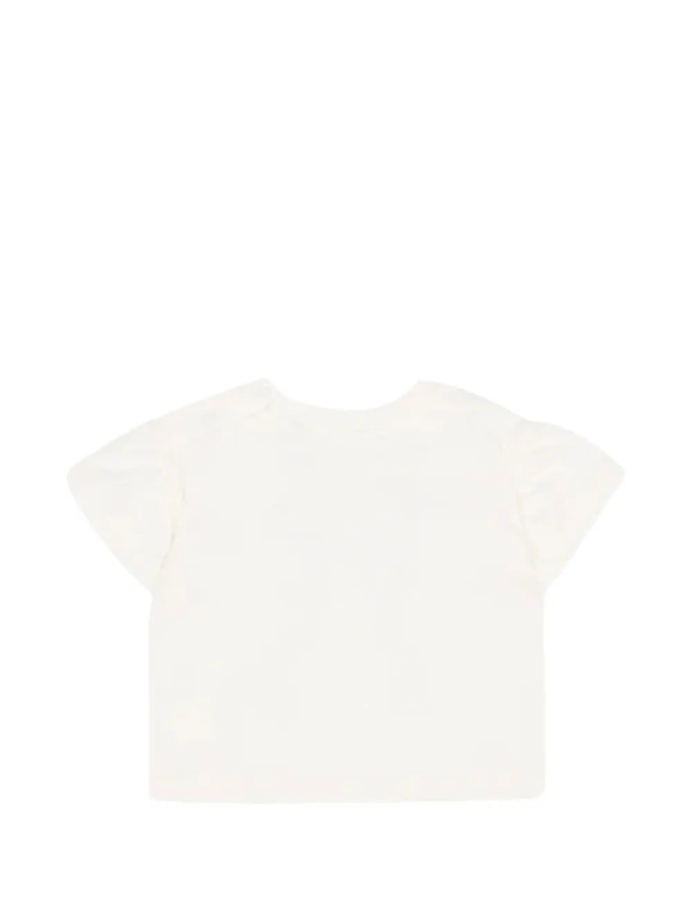 Burberry Kids Burberry Check T-shirt met ruches Wit