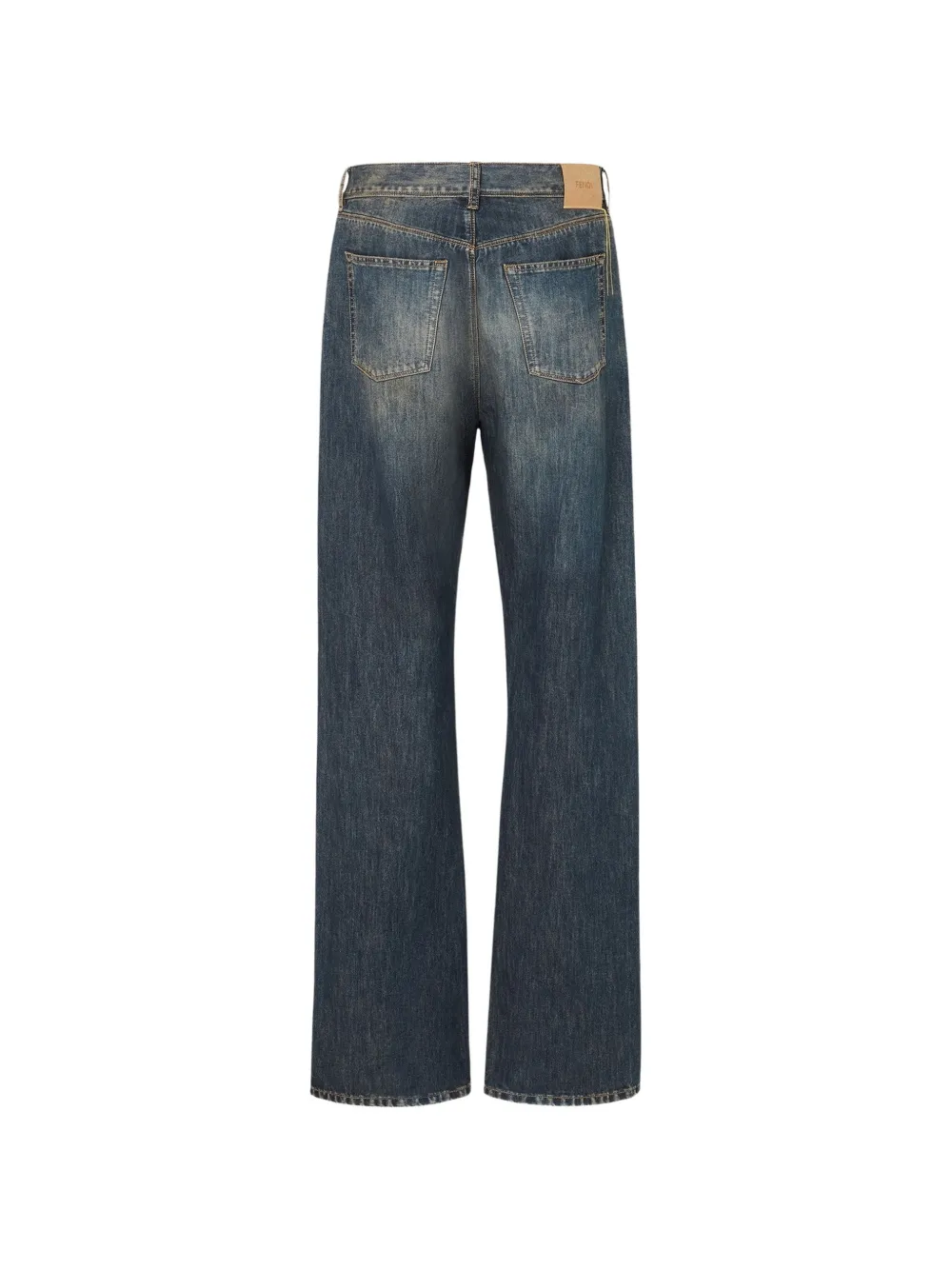 FENDI Jeans met vervaagd effect Blauw