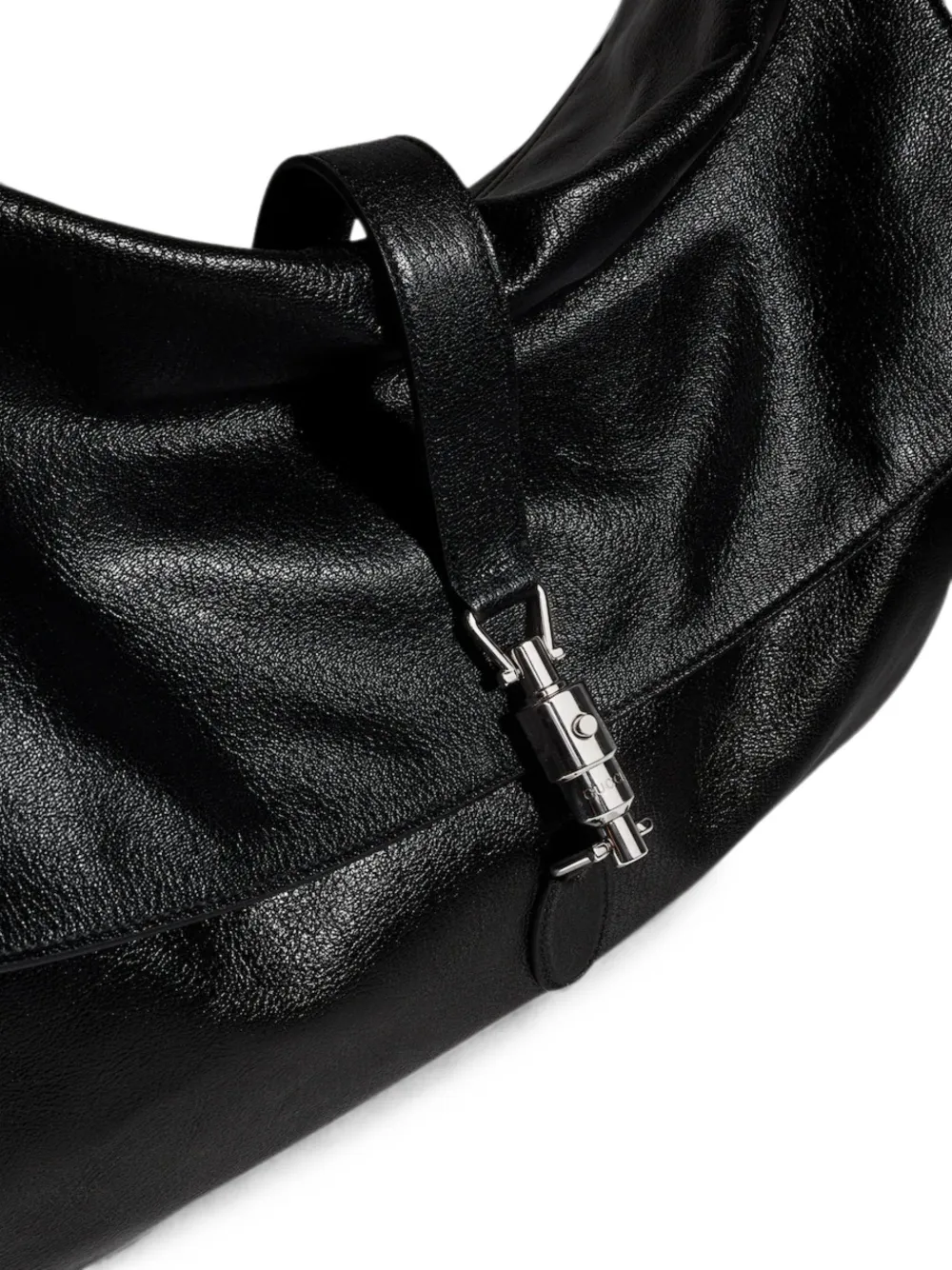 Gucci Grote Jackie Flap crossbodytas Zwart