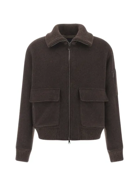 Paul & Shark ribbed-collar wool-blend jacket