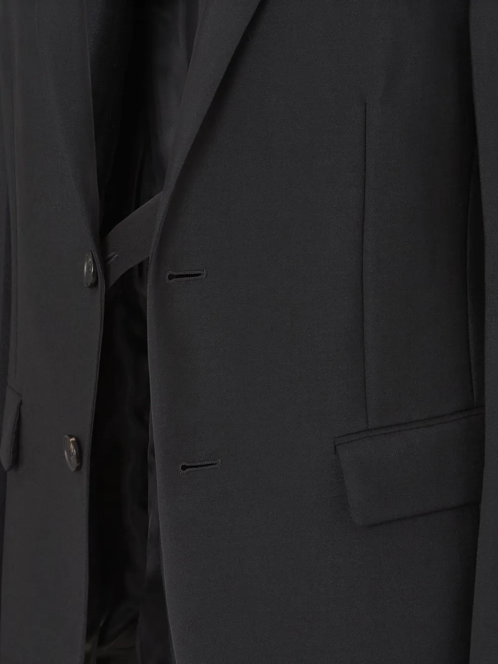 FENDI Blazer met enkele rij knopen Zwart