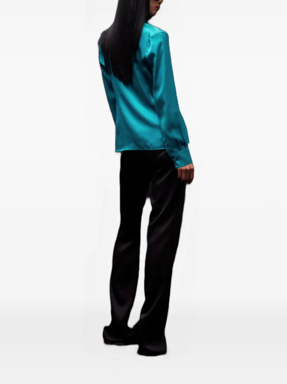 Gucci Satijn-zijden blouse Blauw