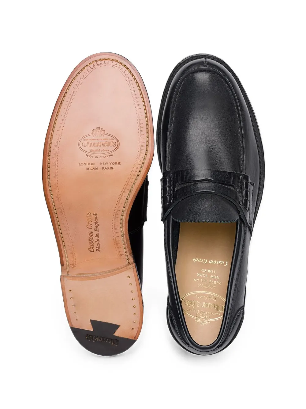 Church's Pembrey leather loafers Zwart