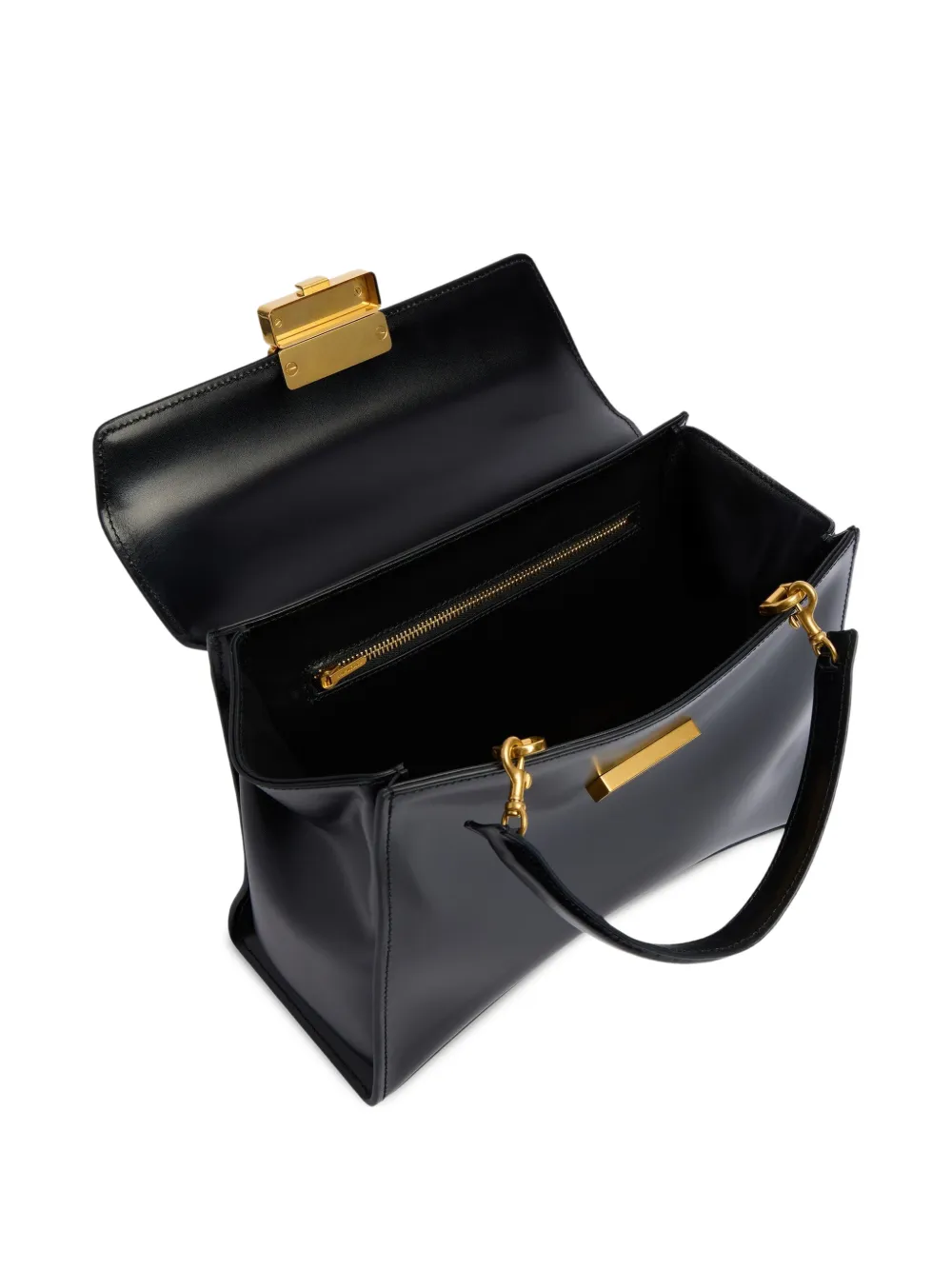 Balenciaga Hourglass Avenue kleine shopper met gegraveerd logo Zwart