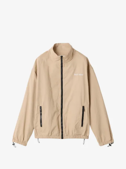 Miu Miu washed gabardine blouson jacket