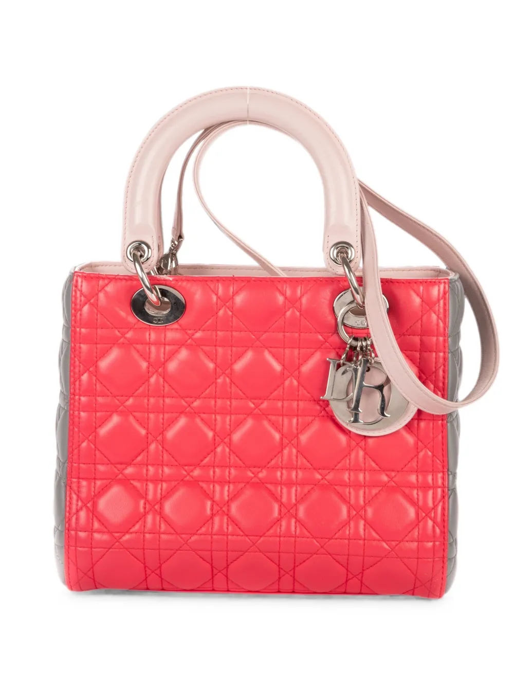 Christian Dior Pre-Owned Cannage Lady Dior tote bag - Rosso