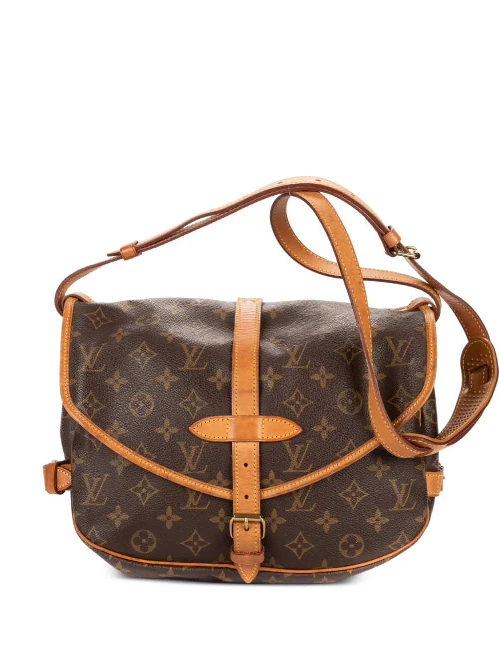 Louis Vuitton Pre-Owned PM Saumur shoulder bag - Braun