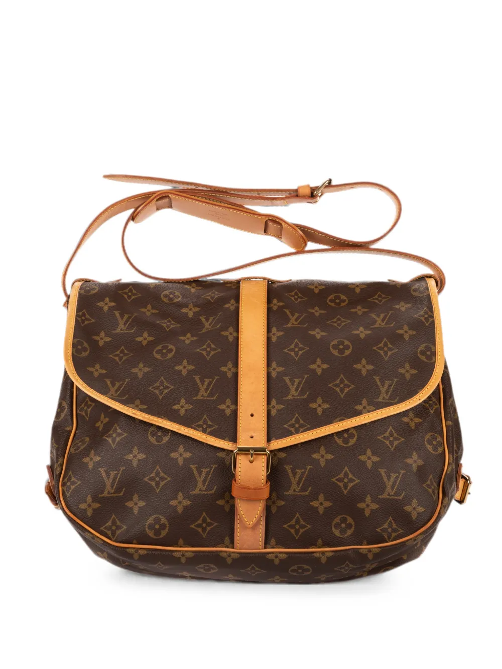 Louis Vuitton Pre-Owned GM Saumur shoulder bag - Braun