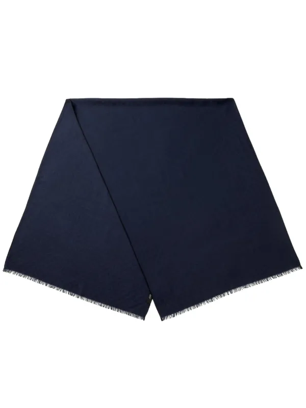Gucci GG Wool Silk Jacquard Stole in Blue